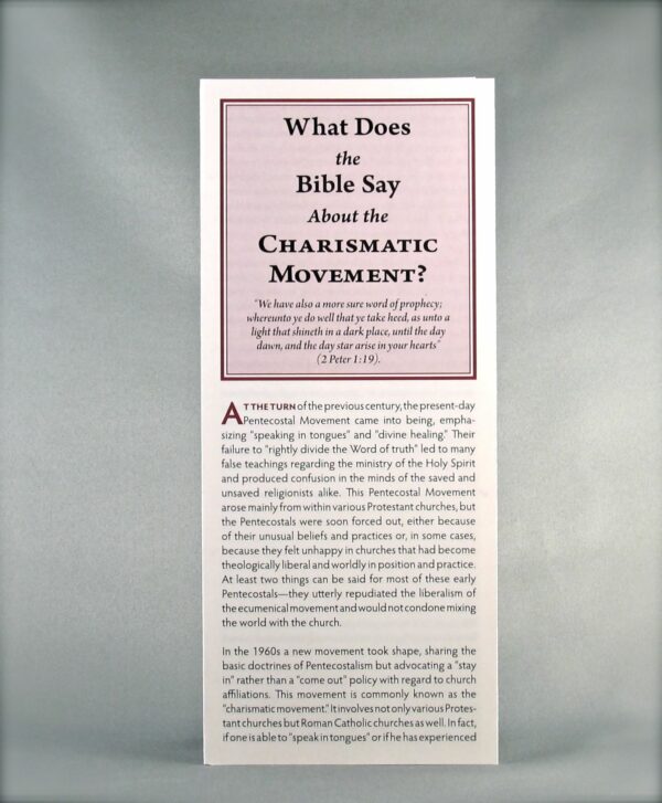What Does the Bible Say About the Charismatic Movement?