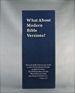 What About Modern Bible Versions?