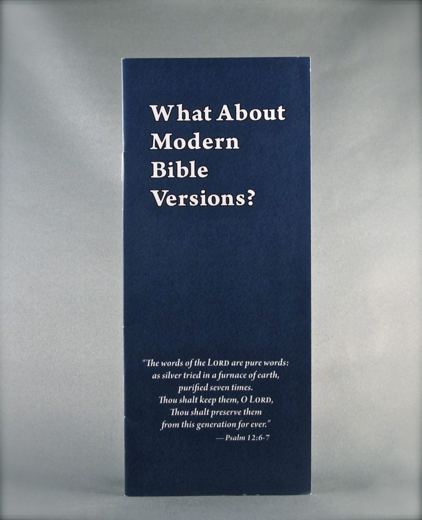 What About Modern Bible Versions?