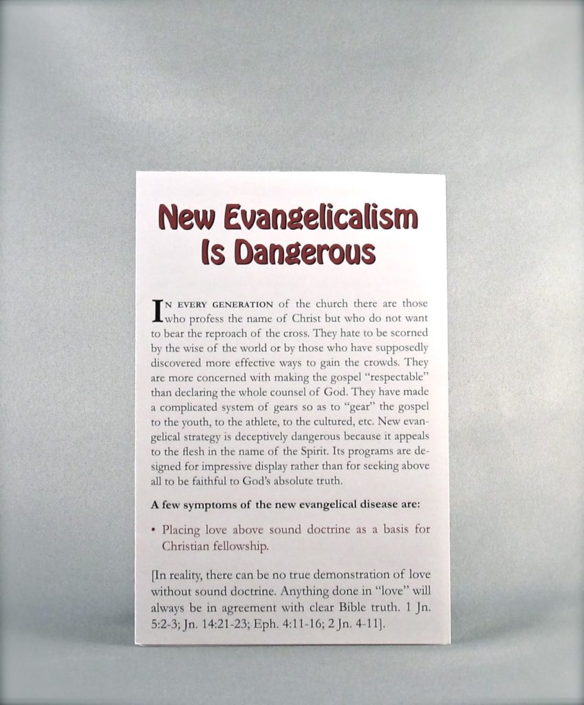 New Evangelicalism Is Dangerous