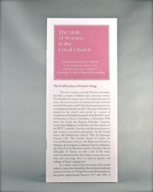 The Role of Women in the Local Church