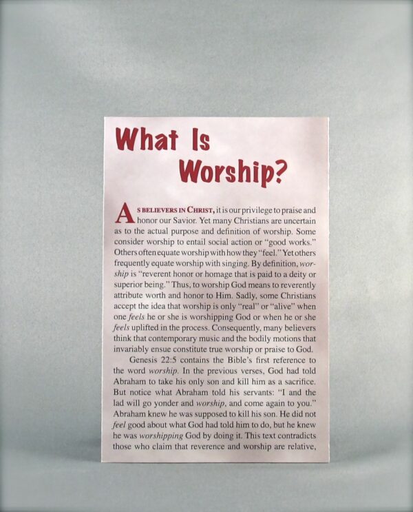 What is Worship?